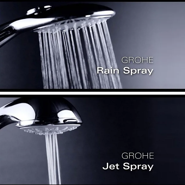 Grohe Grohtherm 1000 Thermostatic Shower Mixer Tap 1/2" With Shower Set 3 Grohe Grohtherm 1000 Thermostatic Shower Mixer Tap 1/2" With Shower Set