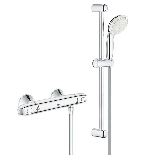 Grohe Grohtherm 1000 Thermostatic Shower Mixer Tap 1/2" With Shower Set 4 Grohe Grohtherm 1000 Thermostatic Shower Mixer Tap 1/2" With Shower Set - Image 2