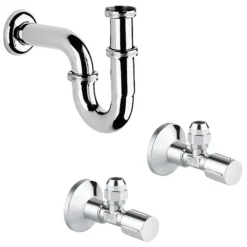 Grohe Euro Ceramic 600mm Complete Basin Package (Cosmo Smart Tap + Waste Included) -Bathroom Discount Store 39642000 nd4