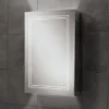 HIB Edge 50 LED Illuminated Aluminium Mirror Cabinet -Bathroom Discount Store 49400 l