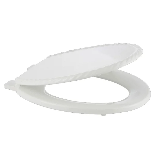 Bemis - 5023AR Rope Design Toilet Seat - White 3 Bemis - 5023AR Rope Design Toilet Seat - White