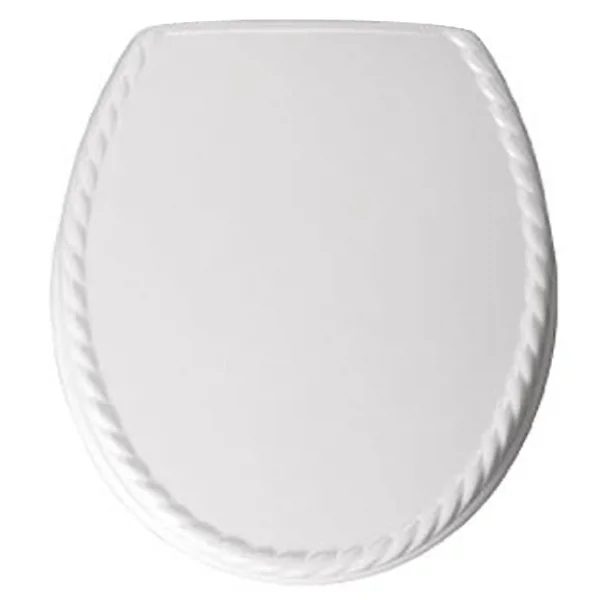 Bemis - 5023AR Rope Design Toilet Seat - White 4 Bemis - 5023AR Rope Design Toilet Seat - White - Image 2