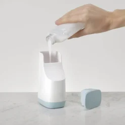 Joseph Joseph Slim Compact Soap Dispenser - White/Blue -Bathroom Discount Store 70503 d3