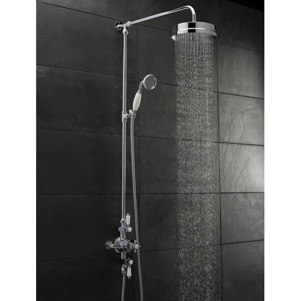 Hudson Reed Triple Exposed Thermostatic Shower Valve W/ Luxury Rigid Riser Kit 3 Hudson Reed Triple Exposed Thermostatic Shower Valve W/ Luxury Rigid Riser Kit
