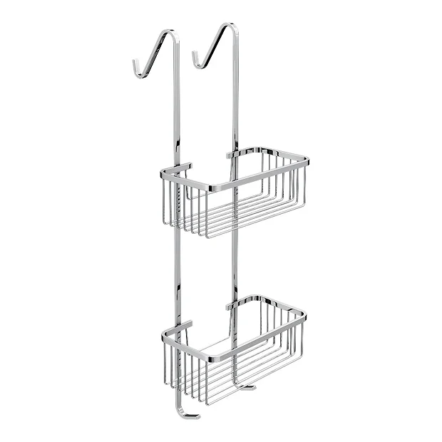 Alberta 2 Tier Hanging Shower Caddy - Chrome 3 Alberta 2 Tier Hanging Shower Caddy - Chrome