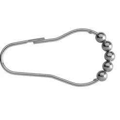 Croydex 12 Chrome Ball Shower Curtain Rings -Bathroom Discount Store ak141641ai3