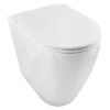 BagnoDesign Envoy Comfort Height Back To Wall Toilet With Soft Close Seat -Bathroom Discount Store aqeenv385wh l