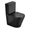 Arezzo Matt Black BTW Close Coupled Toilet + Soft Close Seat 2 Arezzo Matt Black BTW Close Coupled Toilet + Soft Close Seat -Bathroom Discount Store arzbtwccmb detail05