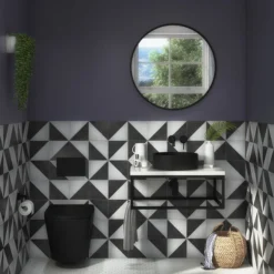 Arezzo Matt Black Rimless Wall Hung Toilet Incl. Soft Close Seat