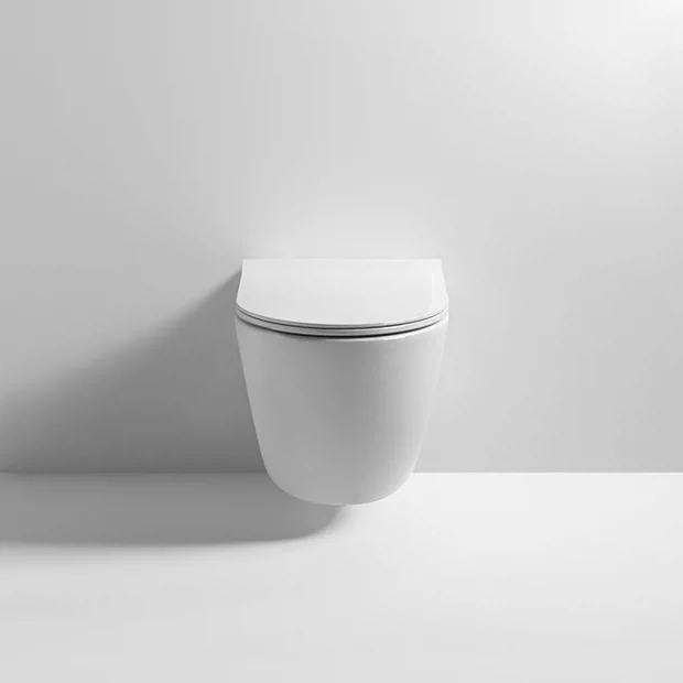 Arezzo Matt White Rimless Wall Hung Toilet Incl. Soft Close Seat 7 Arezzo Matt White Rimless Wall Hung Toilet Incl. Soft Close Seat - Image 5