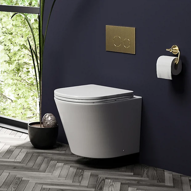 Arezzo Matt White Rimless Wall Hung Toilet Incl. Soft Close Seat 4 Arezzo Matt White Rimless Wall Hung Toilet Incl. Soft Close Seat - Image 2