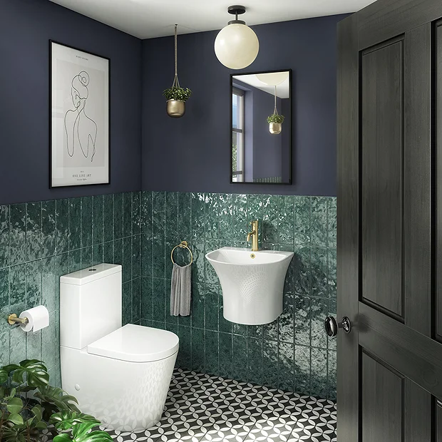 Arezzo Curved Ceramic One Piece Wall Hung Basin 1TH - 540mm Wide 5 Arezzo Curved Ceramic One Piece Wall Hung Basin 1TH - 540mm Wide - Image 3