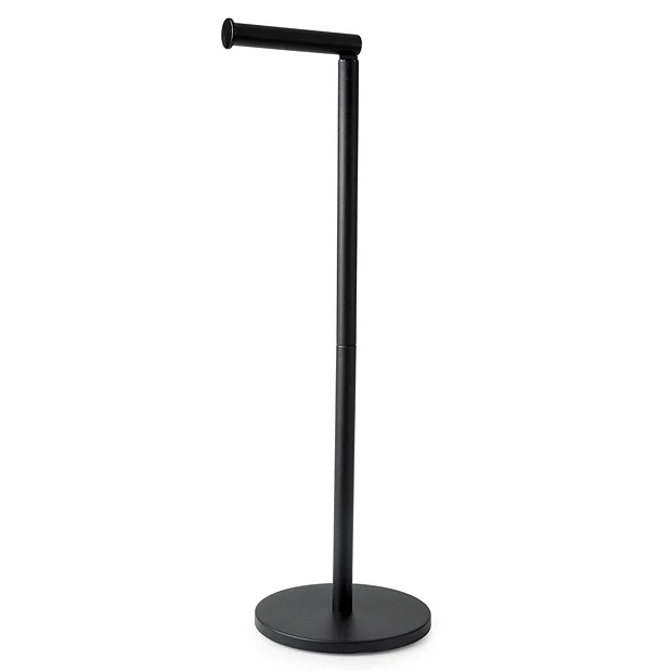 Arezzo Black Free Standing Toilet Roll Holder 3 Arezzo Black Free Standing Toilet Roll Holder