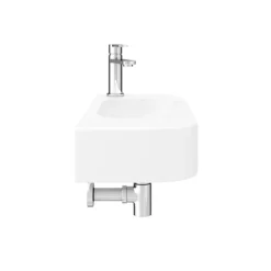 Arezzo 710 X 275mm Curved Wall Hung 1TH Basin -Bathroom Discount Store az78517 n d3