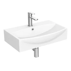 Arezzo 600 X 400 Modern Wall Mounted / Counter Top 1TH Basin -Bathroom Discount Store az814d n d1