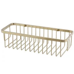 Arezzo Brushed Brass 300mm Wire Shower Basket -Bathroom Discount Store azbbs29nd1