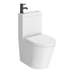 Arezzo Space Saving Combined Two-In-One Wash Basin + Rimless Toilet -Bathroom Discount Store azcc2in1 lrg2