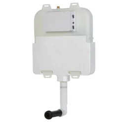 Arezzo Compact Concealed Cistern With Brushed Brass Flush Plate - Round Buttons -Bathroom Discount Store azccbrar d2