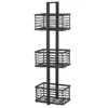 Arezzo 3-Tier Freestanding Shower Caddy Matt Black -Bathroom Discount Store azfscmb