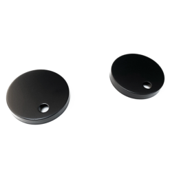 Arezzo Toilet Seat Hinge Cover Caps Matt Black -Bathroom Discount Store azhc1mb lrg2