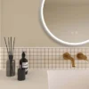 Arezzo 600mm Round Colour Changing LED Illuminated Bathroom Mirror With Bluetooth + Anti-Fog -Bathroom Discount Store azmir025 d5