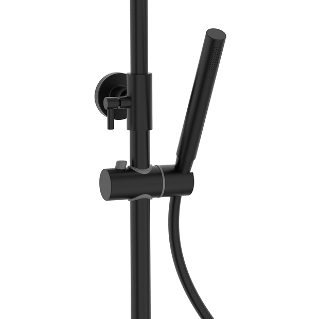 Arezzo Deluxe Cool Touch Round Thermostatic Shower (300mm Head - Matt Black) 7 Arezzo Deluxe Cool Touch Round Thermostatic Shower (300mm Head - Matt Black) - Image 5