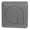 Arezzo Modern Gun Metal Grey Square Flush Plate - 70 X 70mm 1 Arezzo Modern Gun Metal Grey Square Flush Plate - 70 X 70mm -Bathroom Discount Store azsqggl
