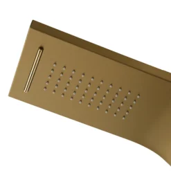 Arezzo Shower Tower Panel - Brushed Brass (Thermostatic) -Bathroom Discount Store azstp5bb d1