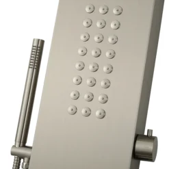 Arezzo Shower Tower Panel - Stainless Steel (Thermostatic) -Bathroom Discount Store azstp5ss d5