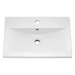 Arezzo Wall Hung Vanity Unit - Matt Green - 600mm 1-Drawer With Brushed Brass Handle -Bathroom Discount Store aztg6whvbbd1