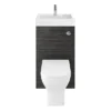 Brooklyn 500mm Hacienda Black 2-In-1 Combined Wash Basin & Toilet