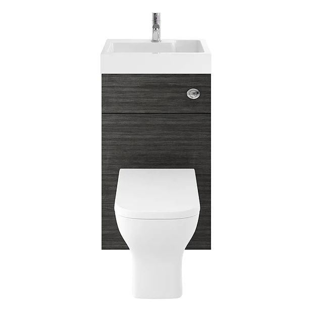 Brooklyn 500mm Hacienda Black 2-In-1 Combined Wash Basin & Toilet 3 Brooklyn 500mm Hacienda Black 2-In-1 Combined Wash Basin & Toilet