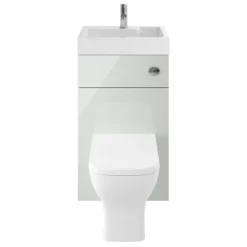 Brooklyn 500mm Grey Mist 2-In-1 Combined Wash Basin & Toilet 9 Brooklyn 500mm Grey Mist 2-In-1 Combined Wash Basin & Toilet -Bathroom Discount Store bcomgm d2