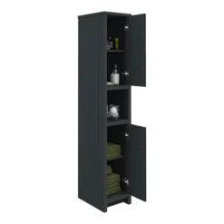 Chatsworth Traditional Graphite Tall Cabinet -Bathroom Discount Store blkdantb d1