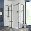 Arezzo Matt Black T-Piece Section -Bathroom Discount Store blktc d1