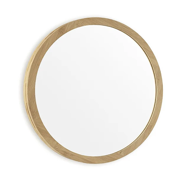 EcoDelux 800mm Bamboo Frame Round Mirror 3 EcoDelux 800mm Bamboo Frame Round Mirror
