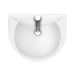 Cove 530mm Basin 1TH With Pedestal -Bathroom Discount Store c530bp nd1