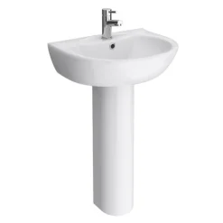 Cove 530mm Basin 1TH With Pedestal -Bathroom Discount Store c530bpnl
