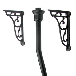 Chatsworth High Level Flush Pipe Kit Matt Black -Bathroom Discount Store ch961mb d1