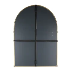 Chatsworth Traditional 700 X 490mm Arched Mirror With Glass Shelf - Brushed Brass -Bathroom Discount Store chtbbm detail1