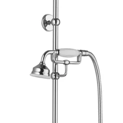 Chatsworth 1928 Traditional Exposed Valve Inc. Deluxe Arching Riser Kit, Diverter, 8" Rose + Handset -Bathroom Discount Store chtspk1 d2