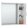 Cove White Illuminated Mirror Cabinet (750mm Wide) -Bathroom Discount Store covewhiteilluminatedmirrorcabinet750mmd1