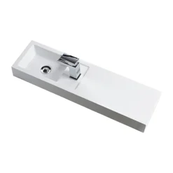 Valencia 800mm Wall Hung Polymarble Basin With Integrated Shelf 7 Valencia 800mm Wall Hung Polymarble Basin With Integrated Shelf -Bathroom Discount Store cplus01d1