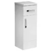 Tavistock Courier 300mm Freestanding Storage Unit - Gloss White -Bathroom Discount Store cr30fcw l