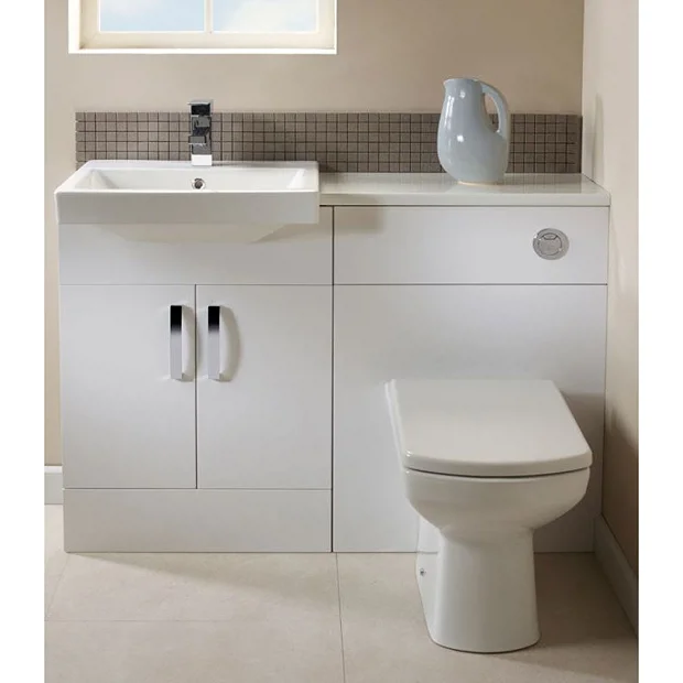 Tavistock Courier 600mm Semi-Countertop Unit & Basin - Gloss White 3 Tavistock Courier 600mm Semi-Countertop Unit & Basin - Gloss White
