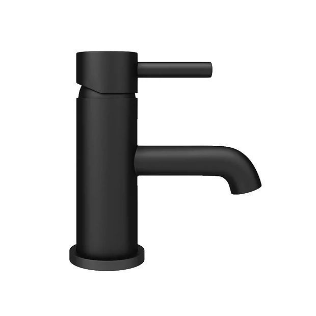 Arezzo Round Matt Black Basin Mono Mixer Tap 7 Arezzo Round Matt Black Basin Mono Mixer Tap - Image 5