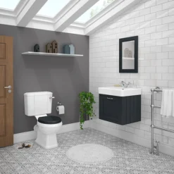 Chatsworth Traditional Graphite 560mm Wall Hung Vanity -Bathroom Discount Store cwh560blk detail3