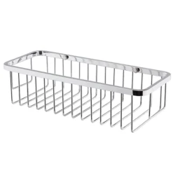 Arezzo Chrome 300mm Wire Shower Basket -Bathroom Discount Store czchr29d1
