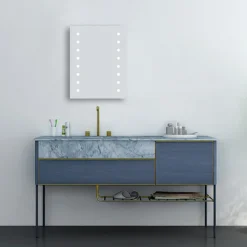Brooklyn Dot 390 X 500mm Battery Operated Illuminated LED Mirror 12 Brooklyn Dot 390 X 500mm Battery Operated Illuminated LED Mirror -Bathroom Discount Store gs014x7bt d3
