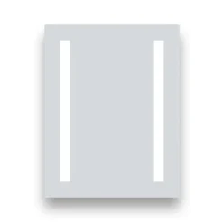 Brooklyn 390 X 500mm Battery Operated Illuminated LED Mirror -Bathroom Discount Store gs3x5bt d1n